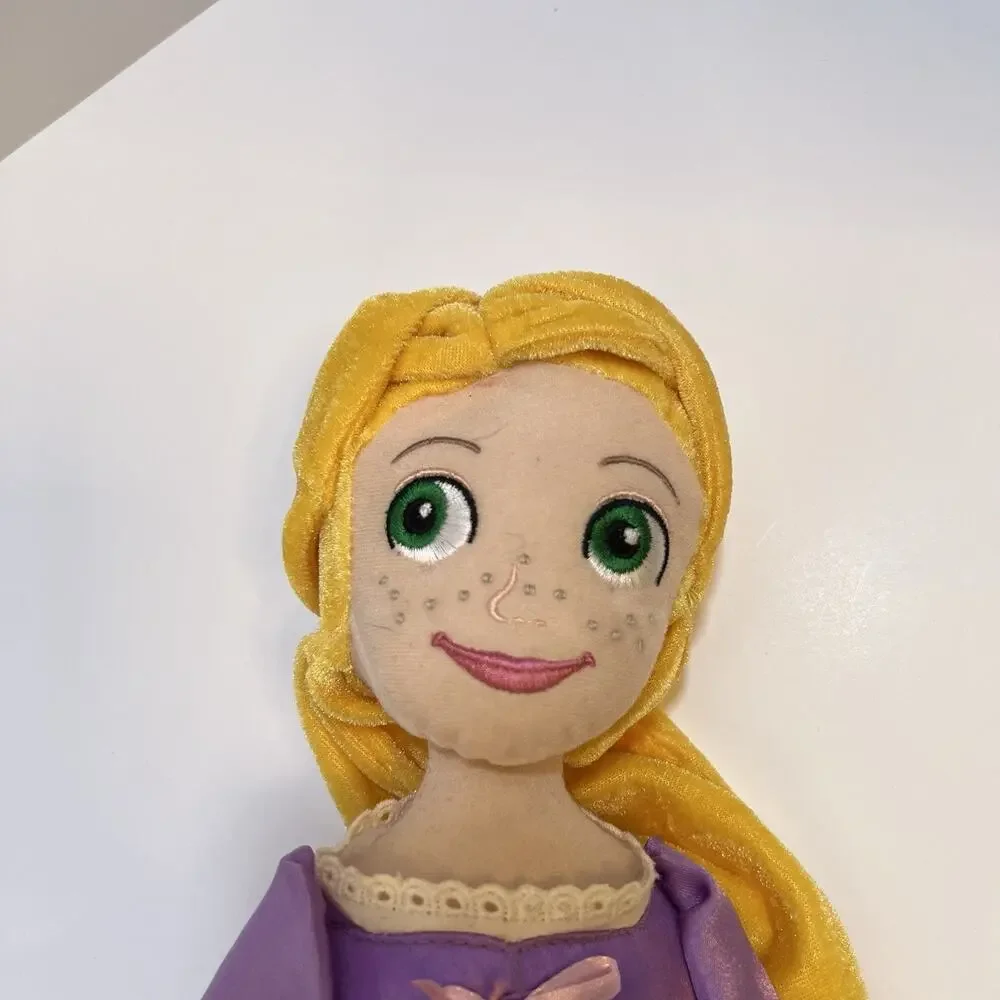 Disney‎ Rapunzel Plush Doll Purple Dress Long Hair Collectible Toy